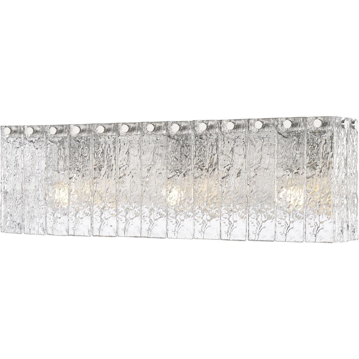 1943-3V-BN Glacier - 3 Light Bath Vanity-7 Inch Tall and 24 Inch Wide, Finish Color: Brushed Nickel