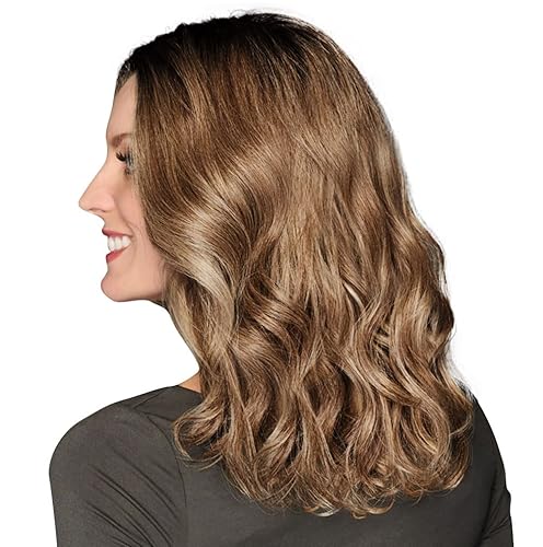 Miniatura 2 de Raquel Welch Peluca de pelo ondulado de 14 pulgadas, RL1125, nogal dorado