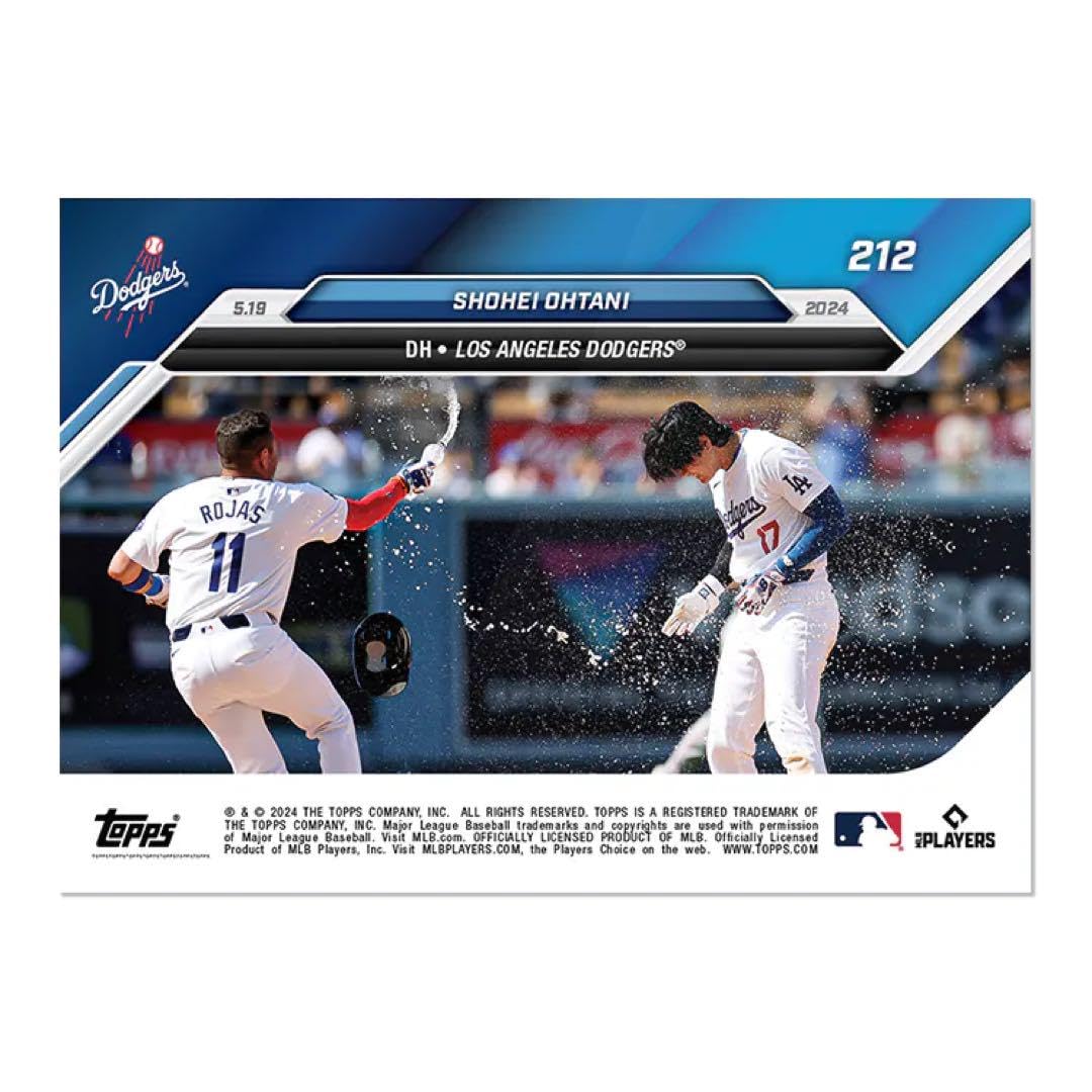 Amazon.co.jp: 2024年5月19日#212 大谷翔平 ドジャース topps now 