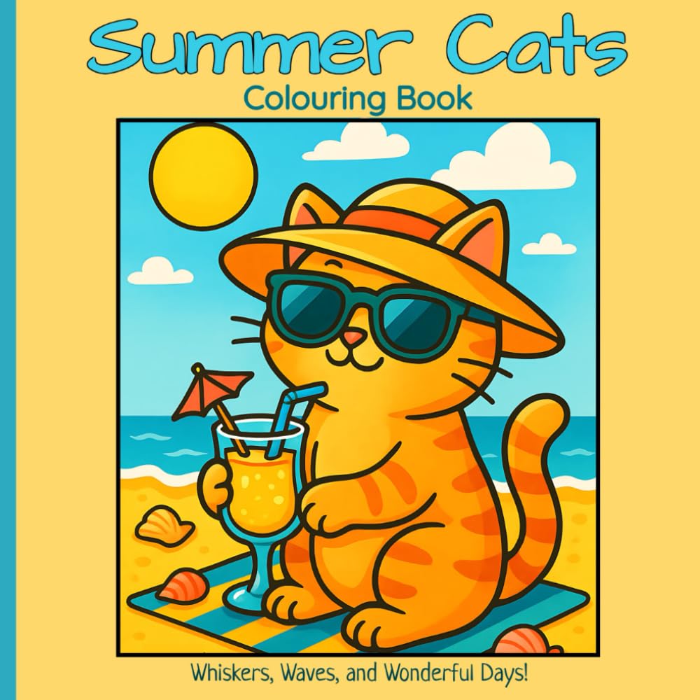 Summer Cats Colouring Book: Creative Gift for Cat Lovers to Colour Through the Seasons (Seasonal Whiskers)