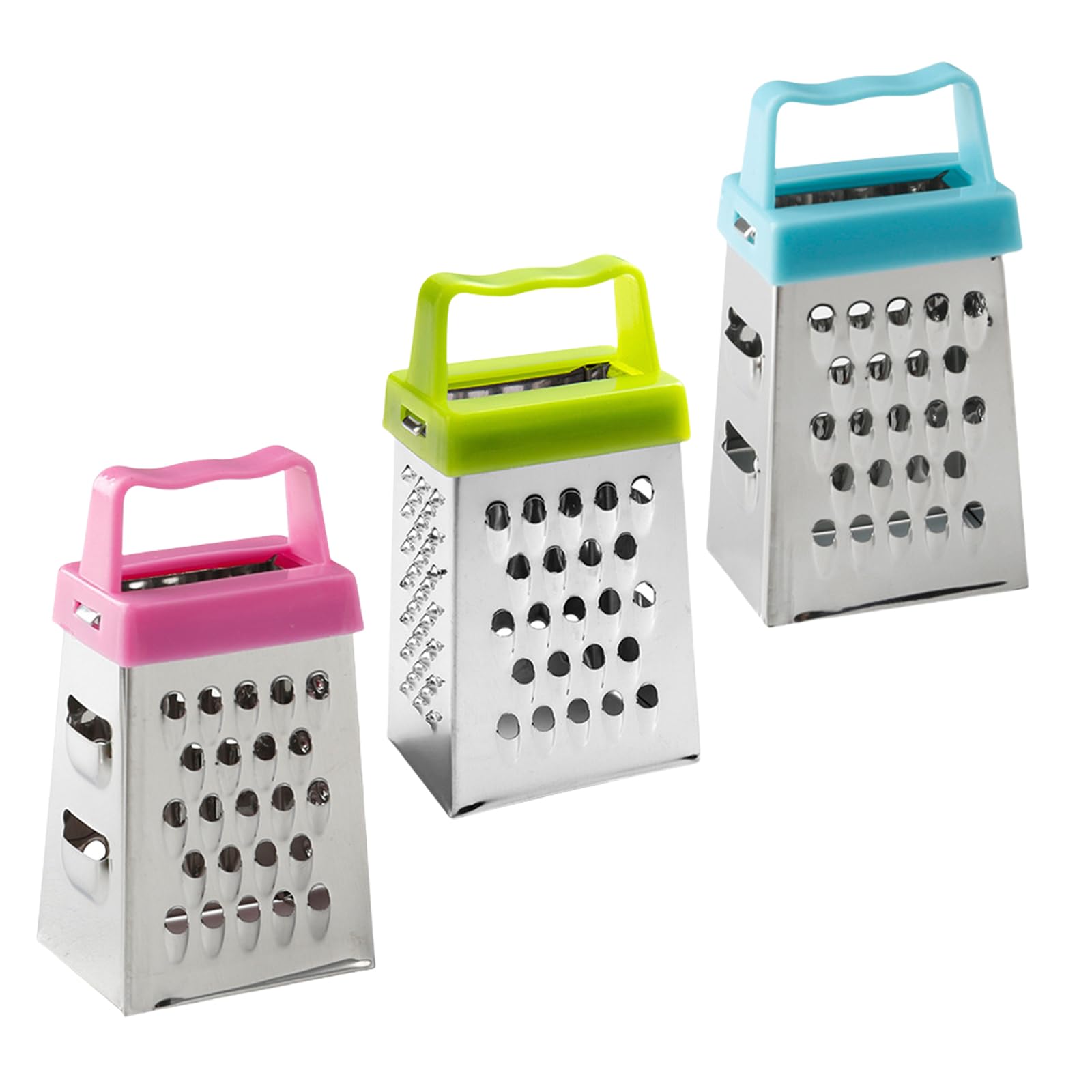 Yhplxyuus Of 3 Miniature Square Graters Easy to Clean Kitchen Cheese Grater for Culinary Enthusiasts Cheese Shredding Vegetable Slicer