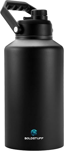 BOLDSTUFF Insulated Water Bottle 3000ml, Hot Water Bottle, Thermosteel Water Bottles for Travel, Home, Office, School, Gy...