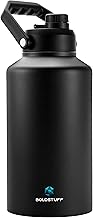 Insulated Water Bottle 3000ml, Hot Water Bottle, Thermosteel Water Bottles for Travel, Home, Office, School, Gym, Adults, ISI Certified Water Bottle 12+ Hr Hot and 18+ Hr Cold, Black