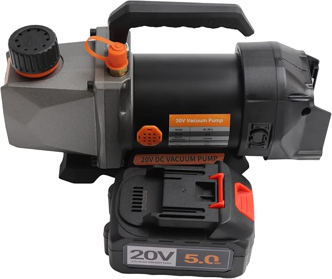 Bomba de Vacío Monoetapa 2.5CFM 20V Batería Litio miniatura 6
