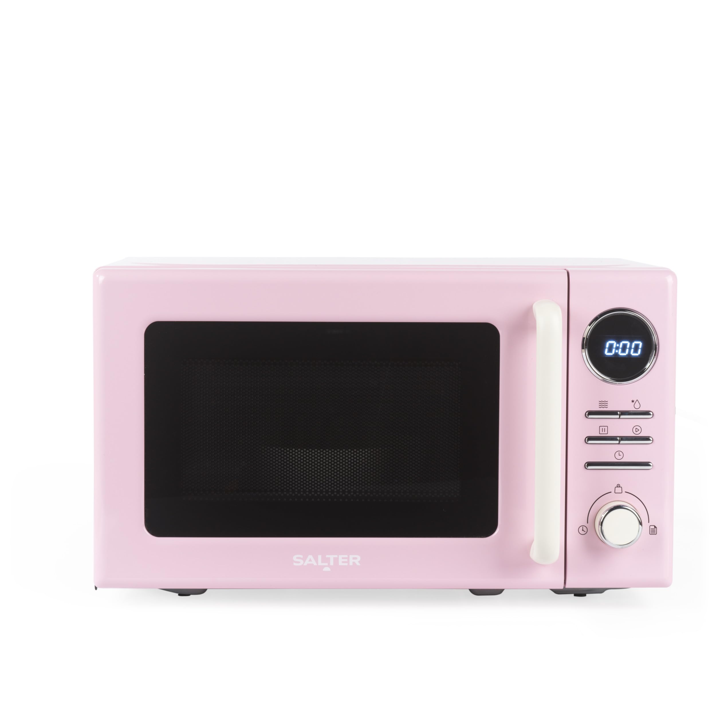 Salter Retro Digital Microwave, 20L, 800W, Pink