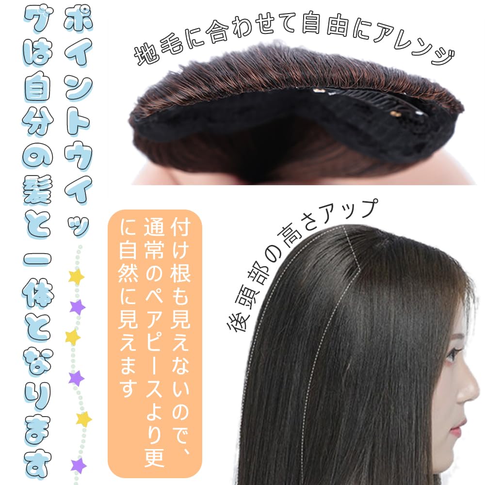SISIJUFA ヘアピース ポイントウィッグ 脱毛隠し 女性用 部分ウィッグ Amazon.co.jp: SISIJUFA エクステ ヘアピース 脱毛隠し 部分ウィッグ