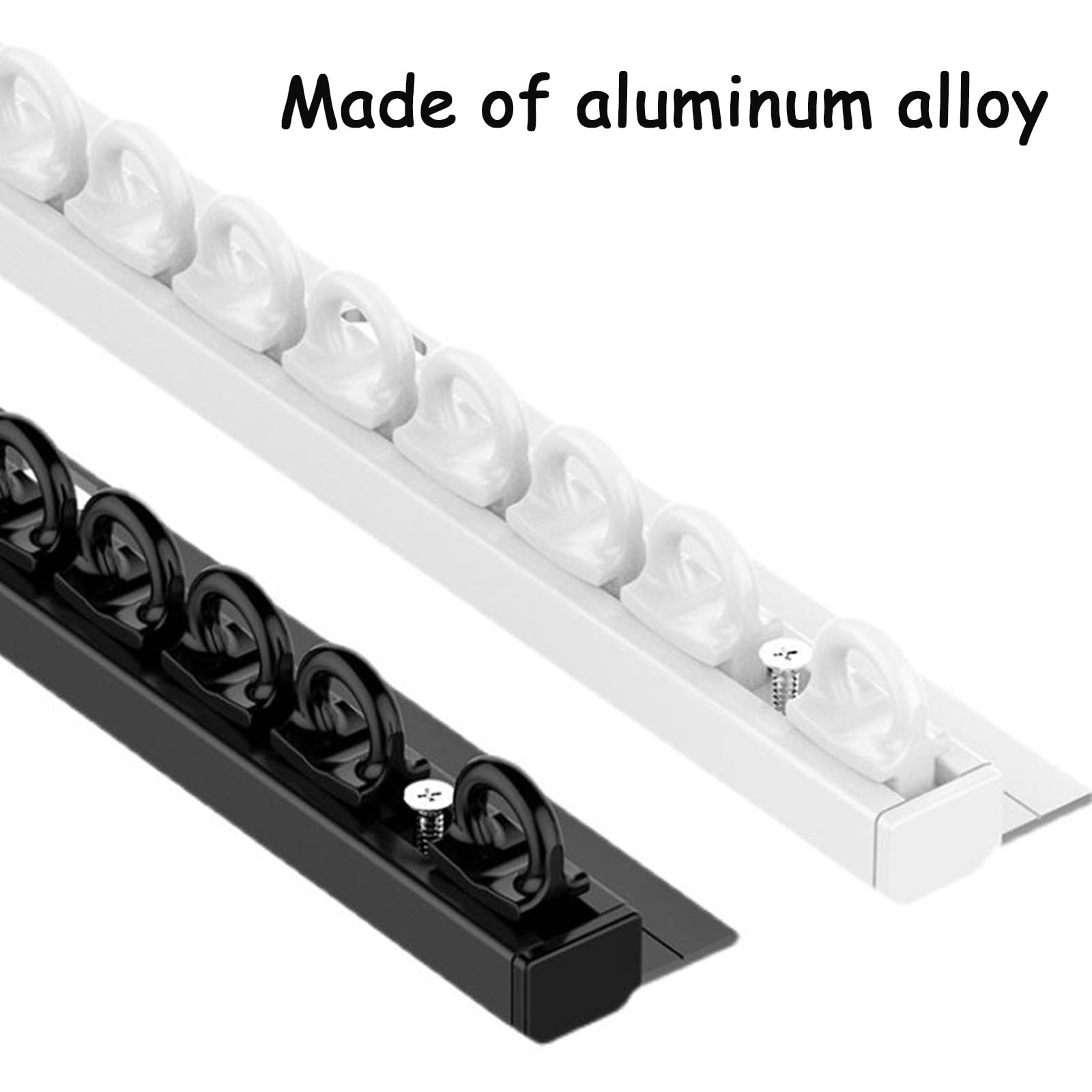 Tringle à rideaux auto-adhésive sans perçage de 243,8 cm, sans dommages, facile à installer, tringle à rideaux adhésive, blanche, 4,5 m, parfaite pour décoration d'intérieur