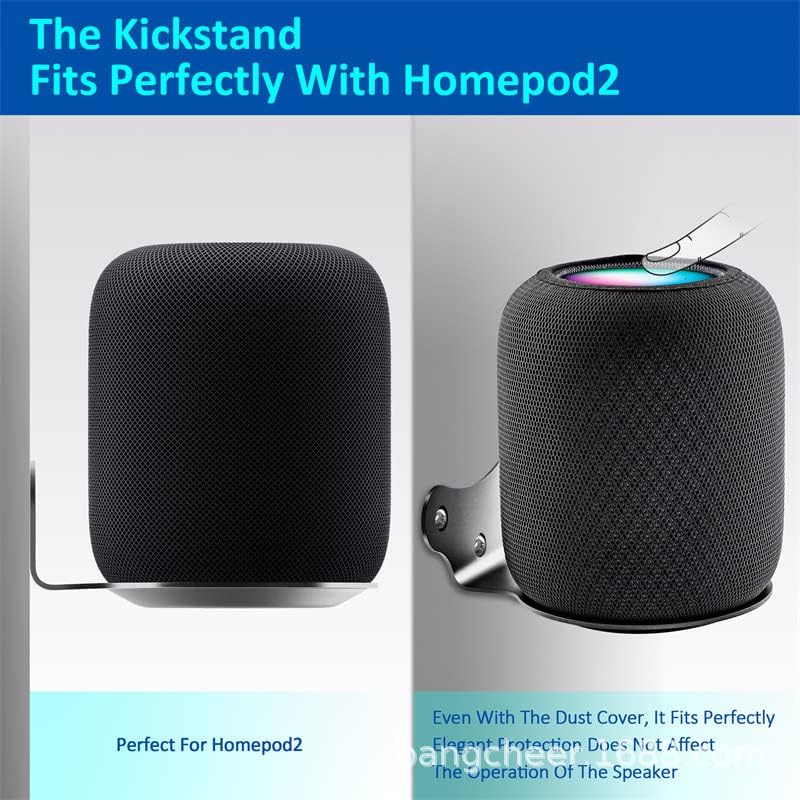 Aokicase HP-2-WM Compatible with Apple HomePod 2 Wall Mount Stand Accessories with Integrated Cable Management, Speaker Accessories Rack (Apple HomePod 2, Black) 1 Piece - Image 3