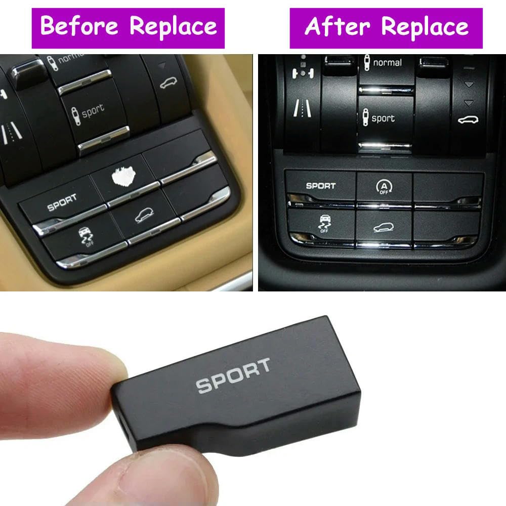 Auto Schalter Knopf für Porsche Cayenne 7P5 2010-2018, Mittelkonsole Fahrmodussteuerung Multifunktionsschalter Sporttaste