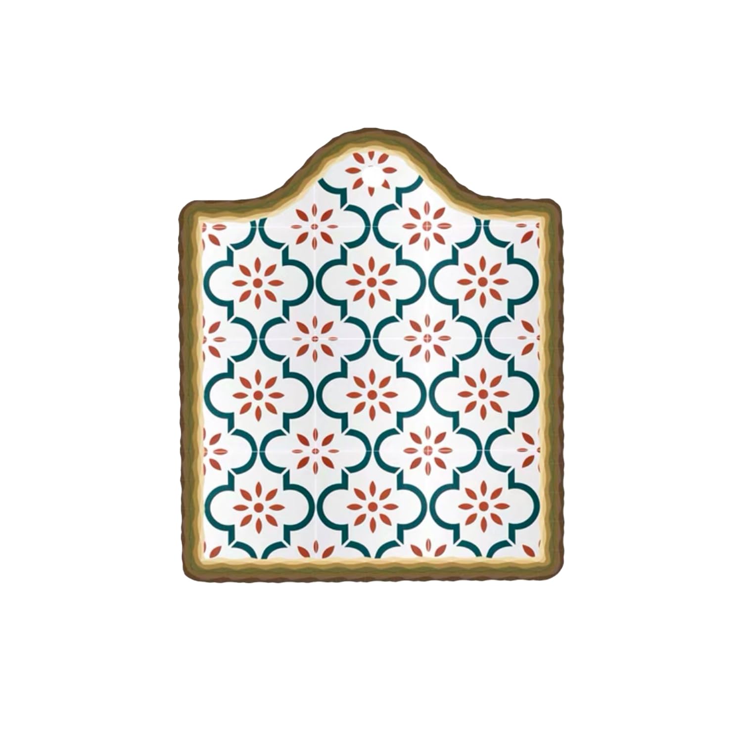 Luckte Blue Ceramic Trivets For Hot Pots And Pans，Waterproof Pads For Hot Dishes With Flower Patterns And Scratch Proof Cork Base For Kitchen Table (Blue)