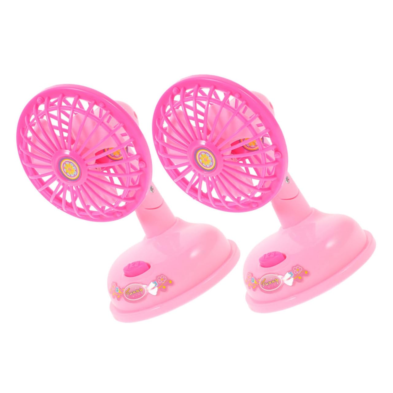 Amazon.co.jp: MUCKLILY 2個 ミニ 扇風機 電気 扇風機 模型 子供
