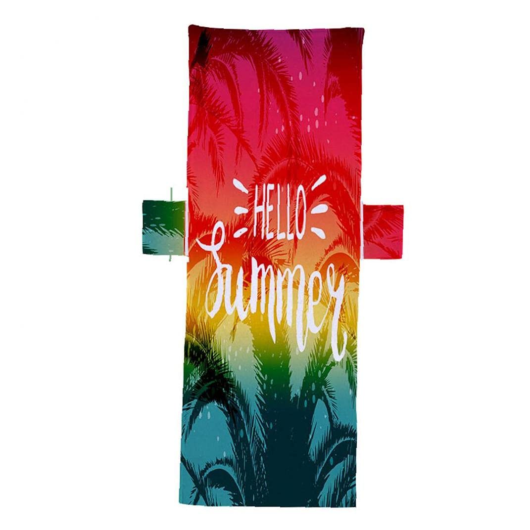 Beach Lounger Towel Pool Chair Cover Sun Lounger Mate Microfiber Towel with Pockets Style2,Outdoor Cushions Cover