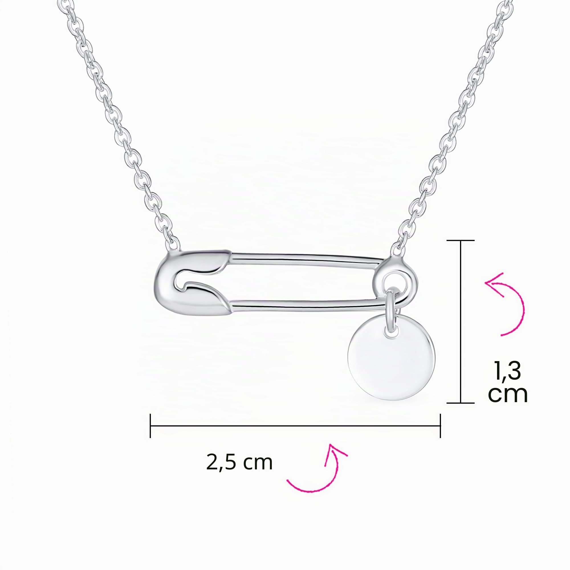 Personalisieren Initialeen Alphabet A-Z Support Symbol Für Vertriebene Menschen Massivarität Runder Kreis Scheibe Seitlich Sicherty Pin Halskette Anhänger Für Frauen .925 Sterling Silber Brauchizable