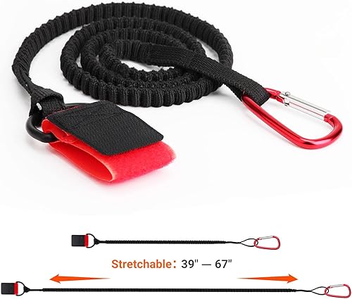 Miniatura 2 de Correa de seguridad para varilla de seguridad con agarre innovador de gel para remo o caña para kayak, canoa