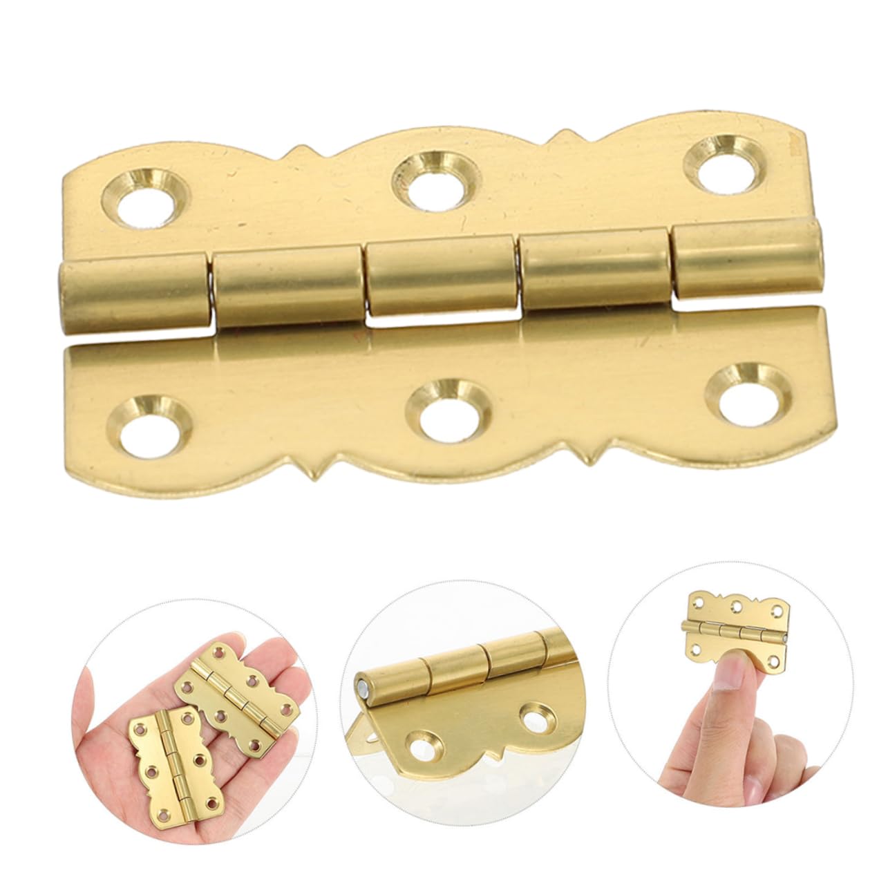 UKCOCO 20piezas Bisagras De Piano Bisagras Plegables Resistentes Para Cajas De Madera Instalación Sencilla