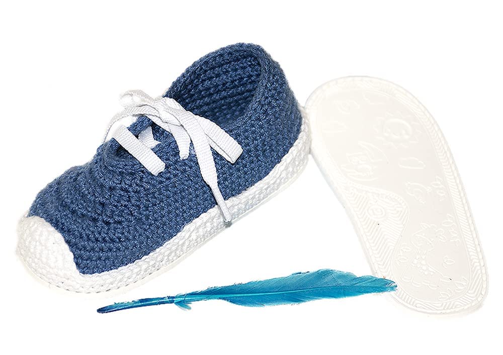 Scarpine Neonato realizzate con Uncinetto. Scarpe/Scarponcini Sportivi per Bebè, Lavorati all'Uncinetto Disponibile in Tutte Le Taglie Bambino. Ti regaliamo Il Nome del Bambino inciso