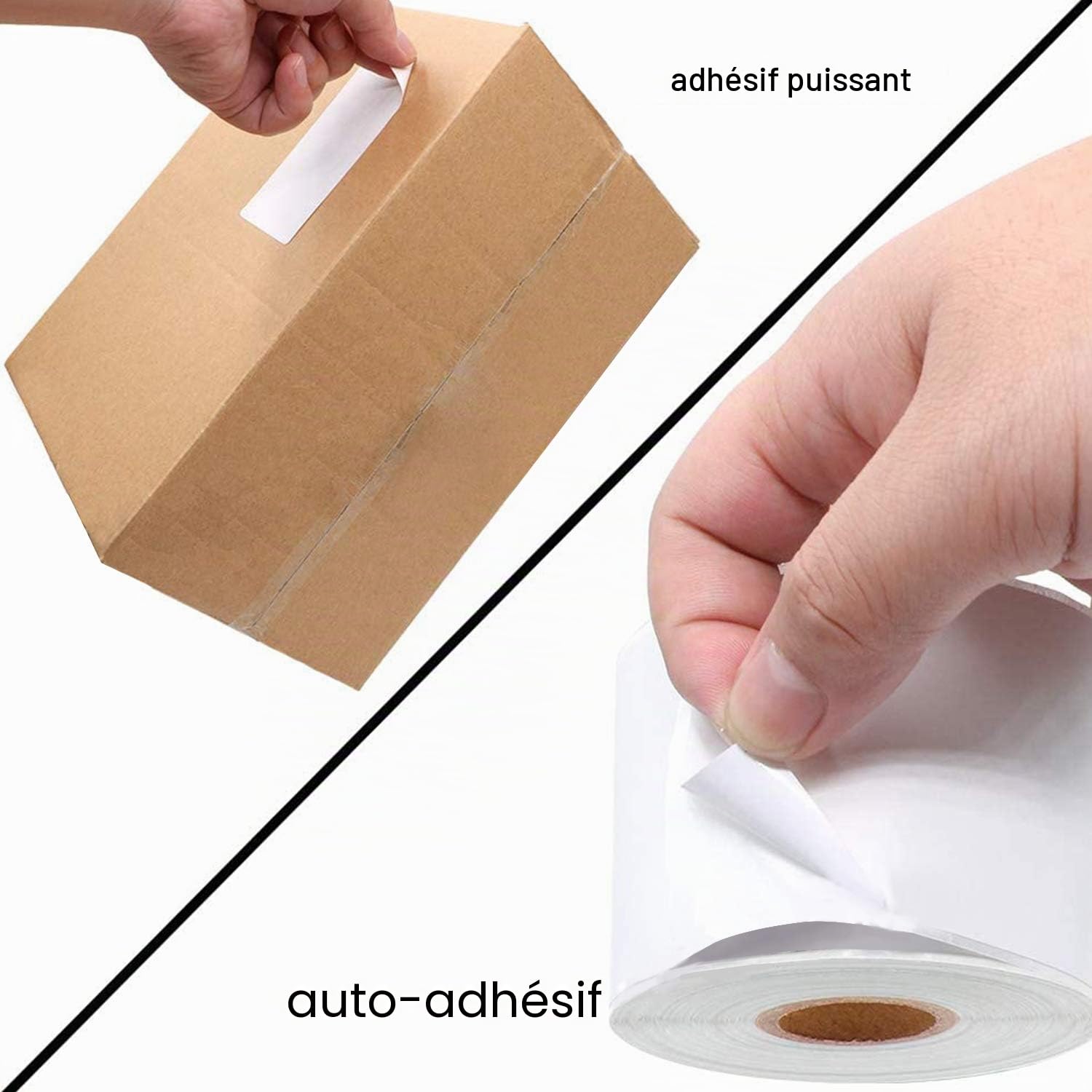 LEYF Étiquette d'expédition 100mm x 150mm -Noyau de 1 Pouces- 10 rouleaux de pack d'étiquettes x370 pièces par rouleau= 3700 étiquettes, autocollantes,compatibles avec les imprimante, compatible Zebra