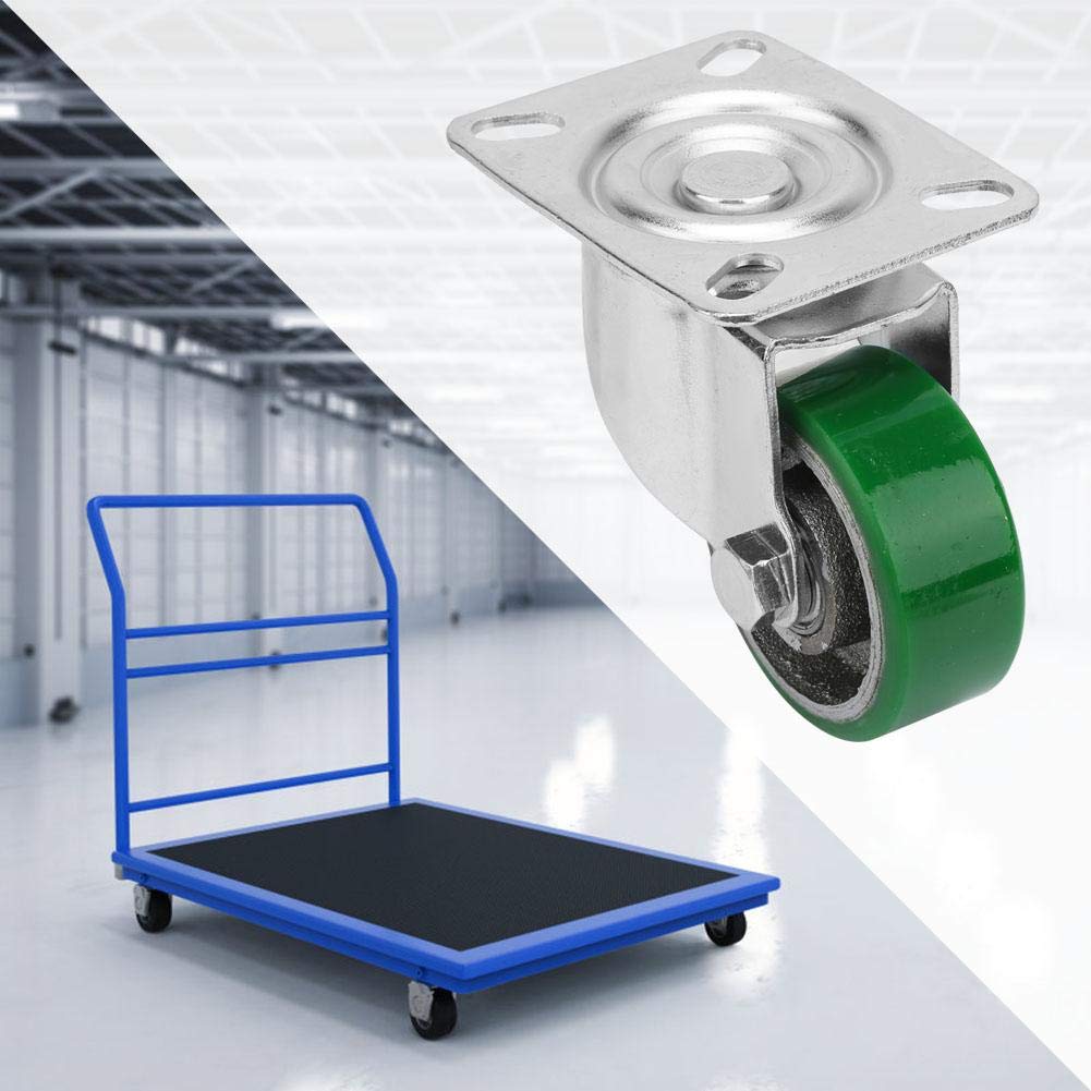 Uyoyous - 4 Ruote Per Piastre Da 200 Mm, Con Freno, Girevoli A 360 - Foto 5