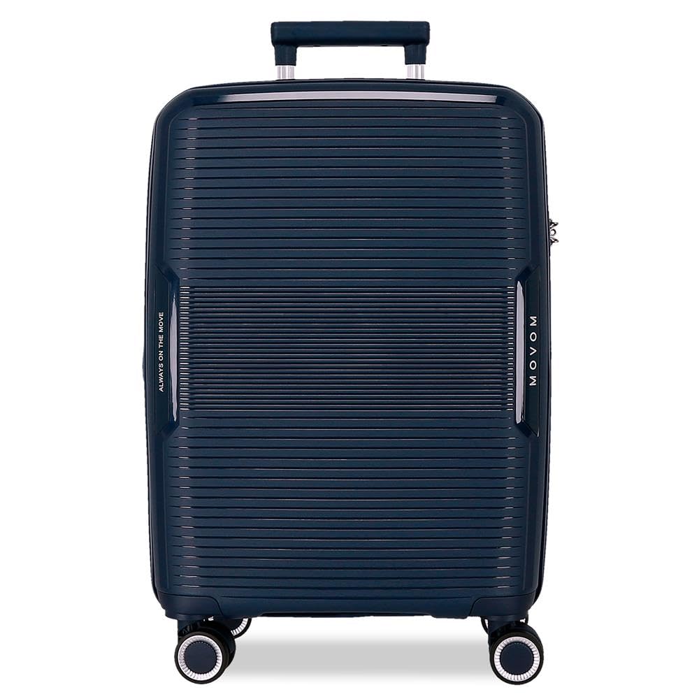 Movom Inari Maleta de Cabina, Equipaje, Interior con Dos Compartimentos, Fabricada en Polipropileno, un Material Resistente y Ligero, 4 Ruedas 360 Cierre TSA, De Joumma Bags