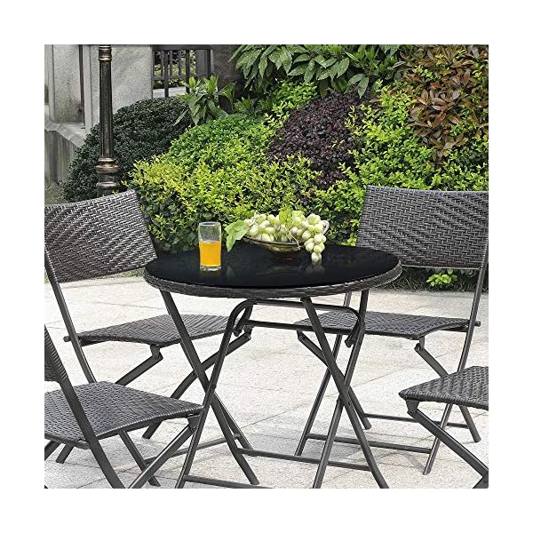 Neuhaus Glasplatte 'Glasgow' Rund Glasscheibe Tischplatte ESG Glas Kaminplatte Kaminglas DIY Tisch – Bild 6