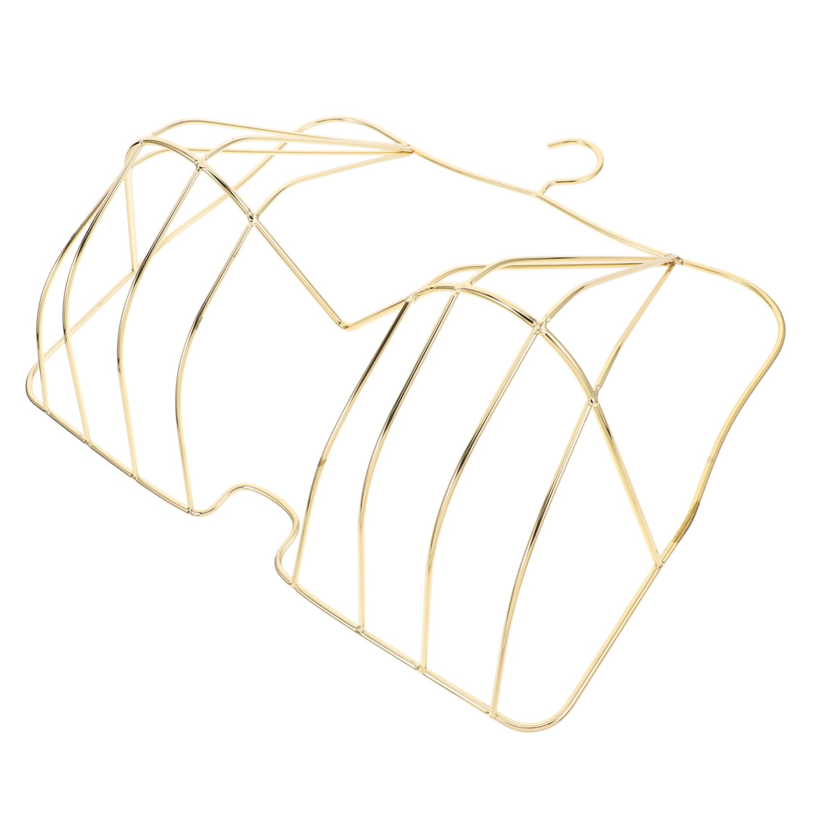 Unomor Fashion Bra Display Mannequin Bra Display Rack for Retail Golden Hanger Wire for Shop