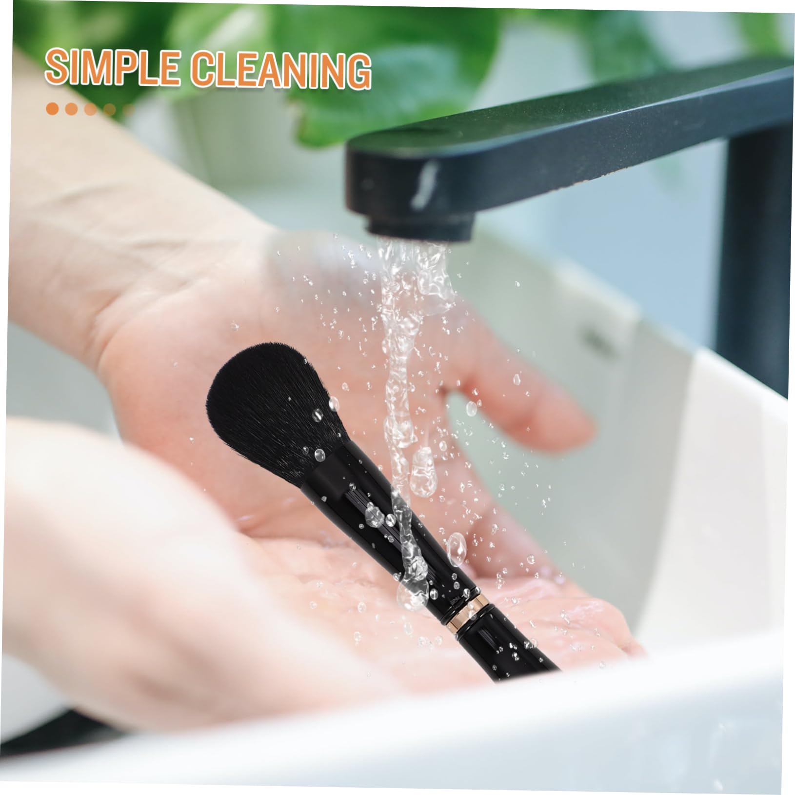 FOMIYES 3 Pz Pennello Da Trucco Pennello Per Fondotinta Applicatore Di Polvere Pennello Per Trucco in Polvere Pennello Per Cipria Per Le Guance Lana Di Nylon Di Seta Ondulata