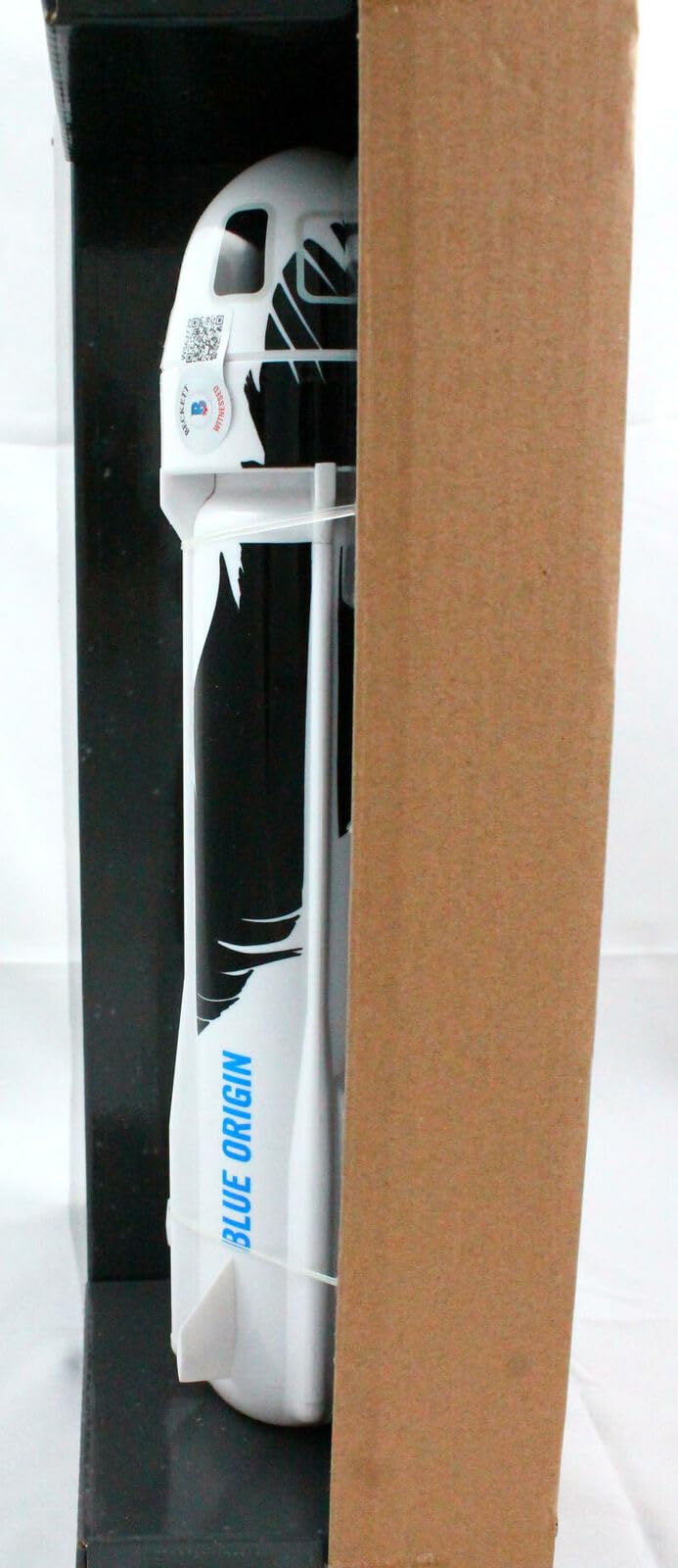 Michael Strahan Autographed Blue Origin Mini Rocket-Beckett W Hologram *Black
