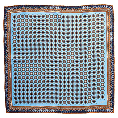 Elizabetta Men's Italian 100% Silk Pocket Square - Hand Rolled