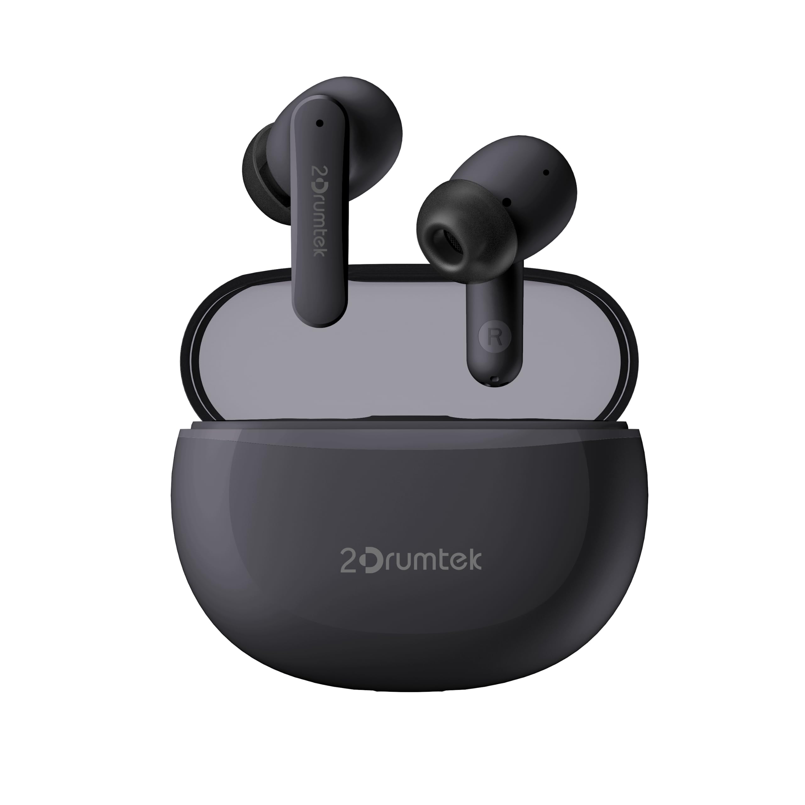A4 TECH 2DRUMTEK B25 True Wriless TWS Kulaklık, Bluetooth 5.2, Hibrit Aktif Gürültü Önleme, Toza ve Suya Dayanıklı (IPX4), Kulakiçi, Gri