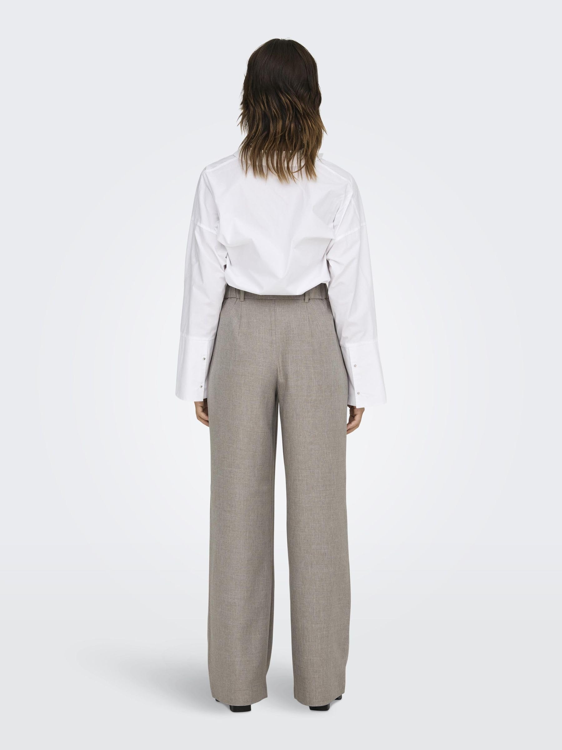 Only - Onllinda HW STR Mel Pants CC TLR, Pantaloni Donna