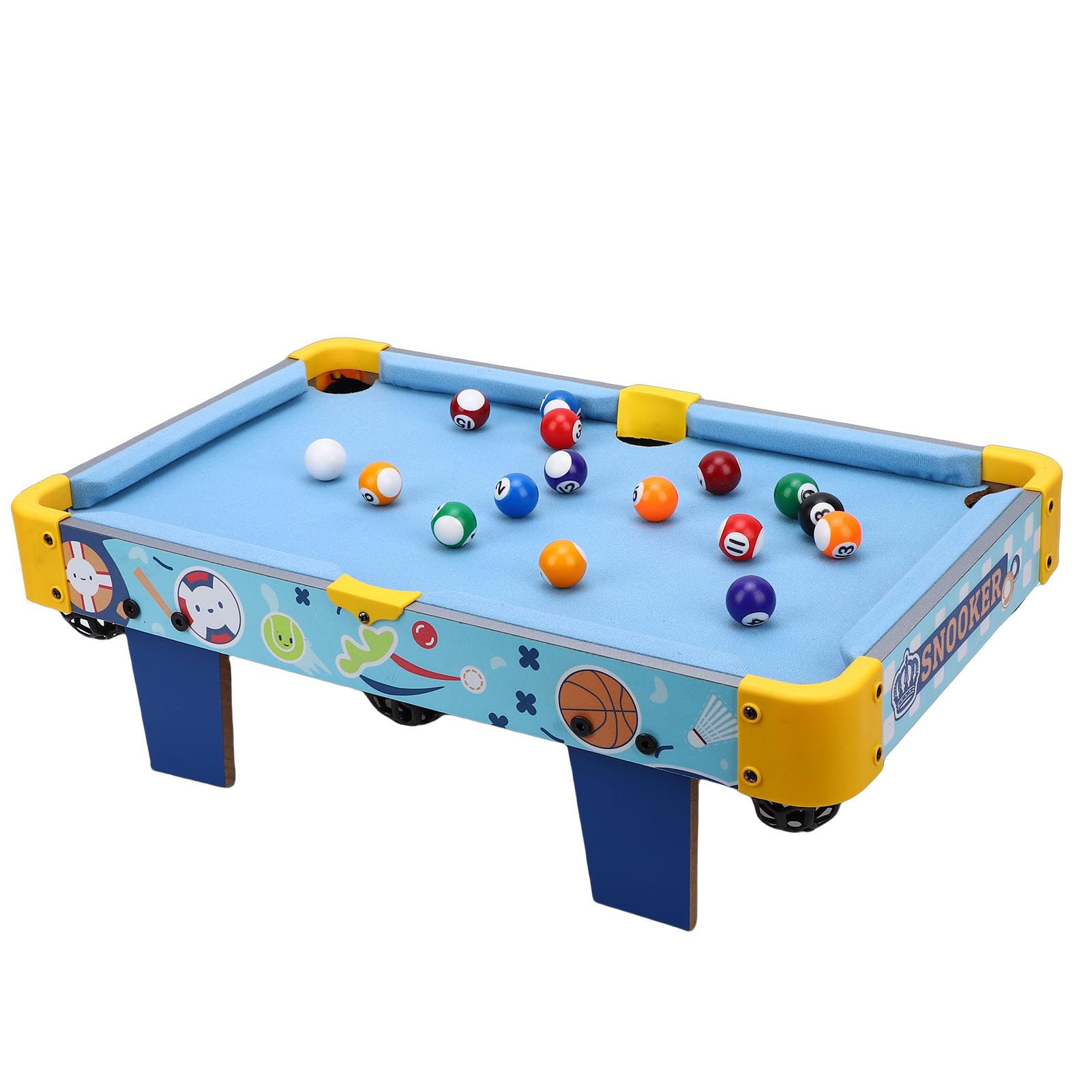 Generic Miniaturowy Stacjonarny stół Bilardowy Duży Rozmiar Edukacyjny Mini Zestaw Gier Bilardowych dla Dzieci i Rodziny, Przenośna Zabawka Bilardowa na Stole do Zabawy w Pomieszczeniu i na świeżym