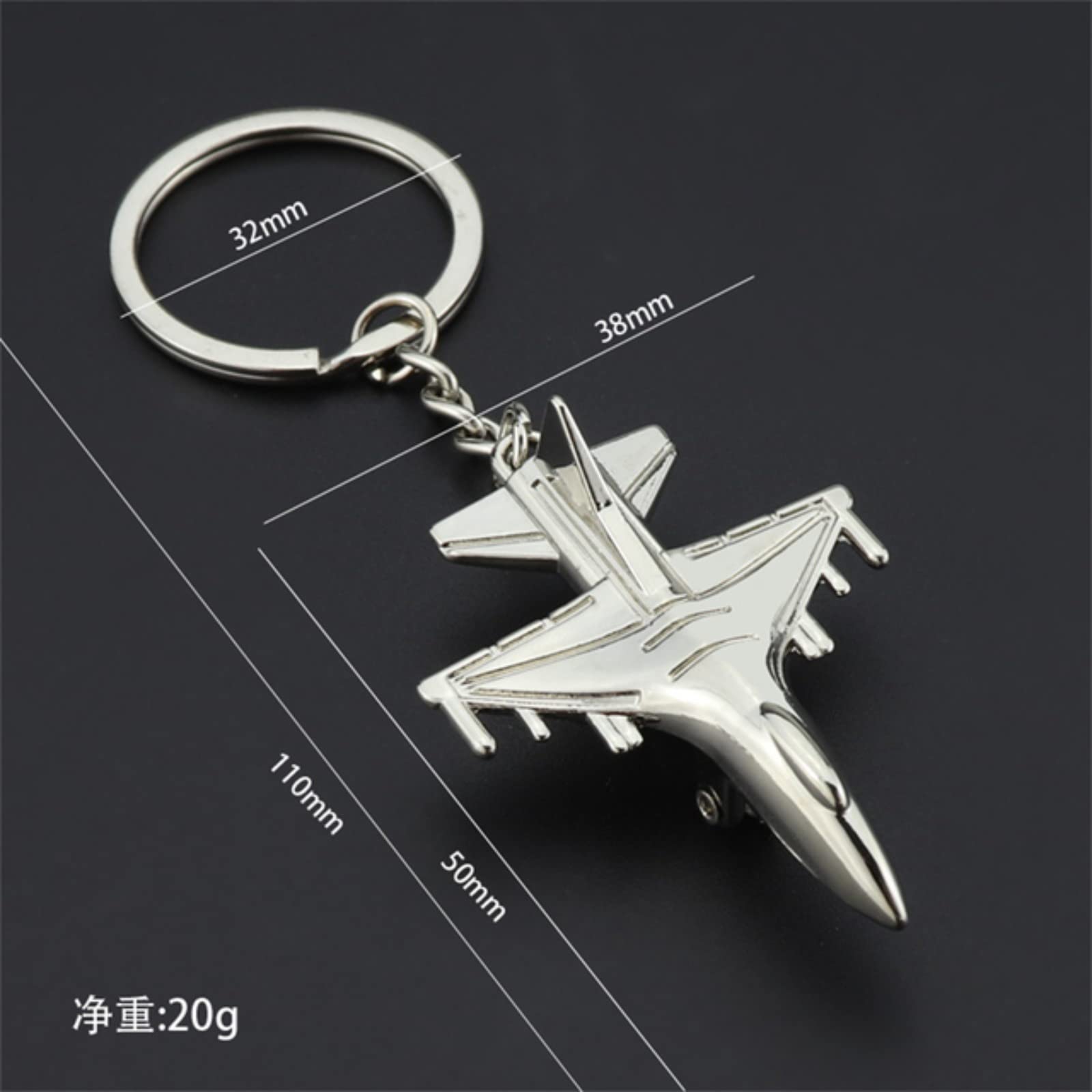 Amazon.co.jp: アイデア3 d戦闘機モデルキーホルダーおしゃれな男性用