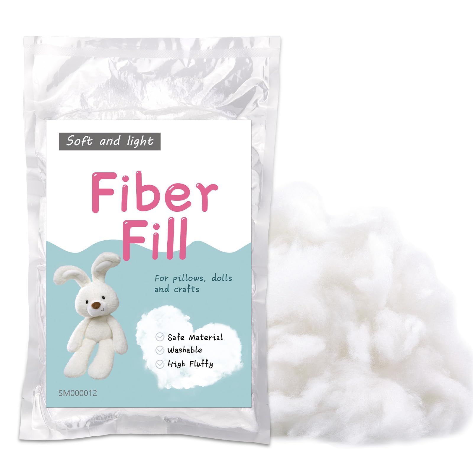 LOKUNN 5 3oz 150g Polyester Fiber Fill 2 12oz 3 97lb Stuffing Pillow Filling Stuffing Cushion Filling Batting