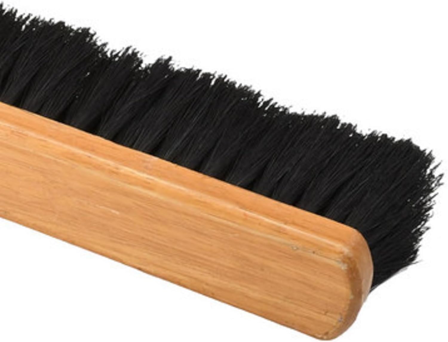 PRO SOURCE Tampico-Bristle Push Broom Head with Threaded Wood Block: 24" Wide