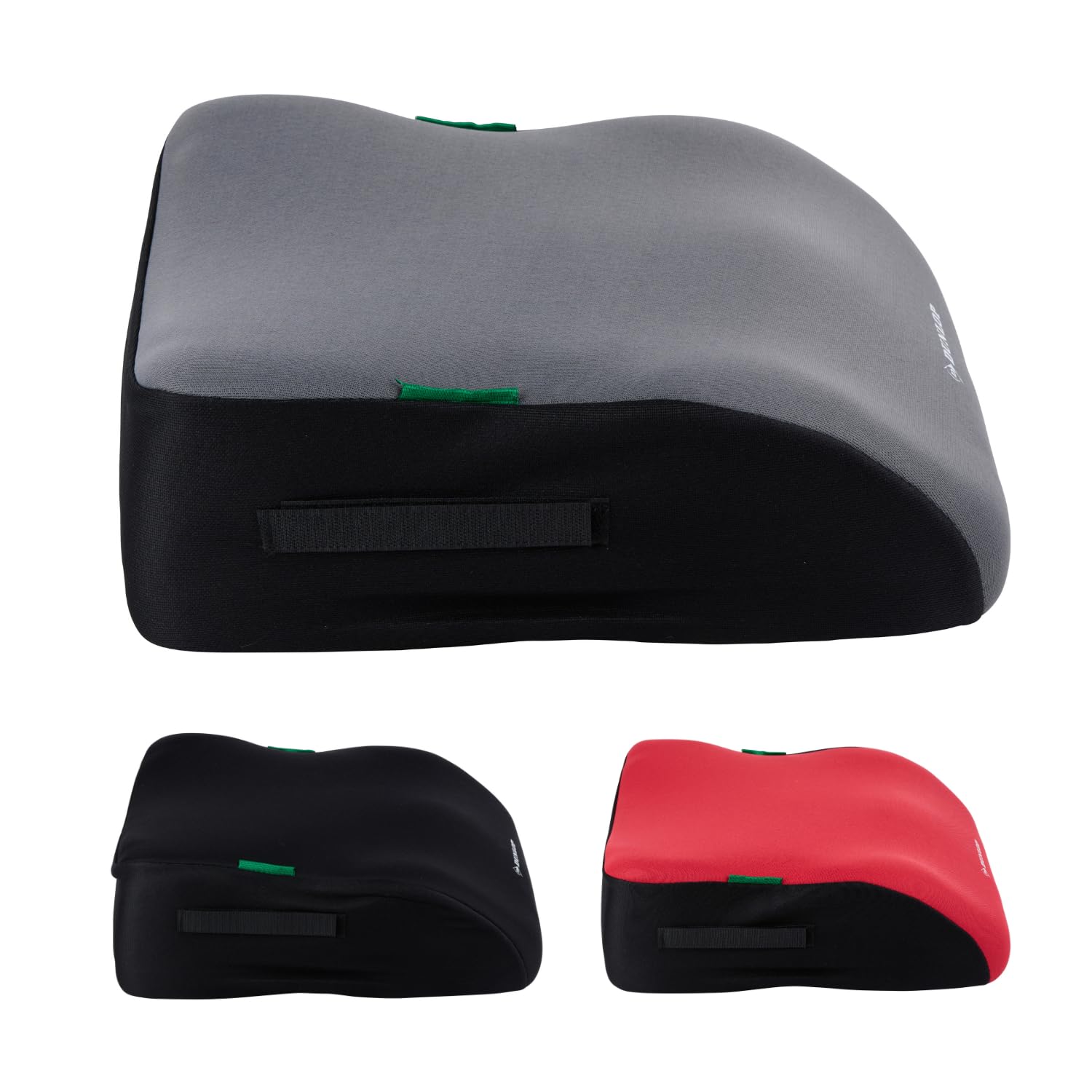 Dunlop Sitzerhöhung Auto Kinder Grau - Kindersitzerhöhung ECE R129 - Ergonomischer Kindersitz Ab 3 Jahre - Kinderautositz Mit Waschbarem Bezug - Sitzkissen Auto Für Kinder 135-150 cm
