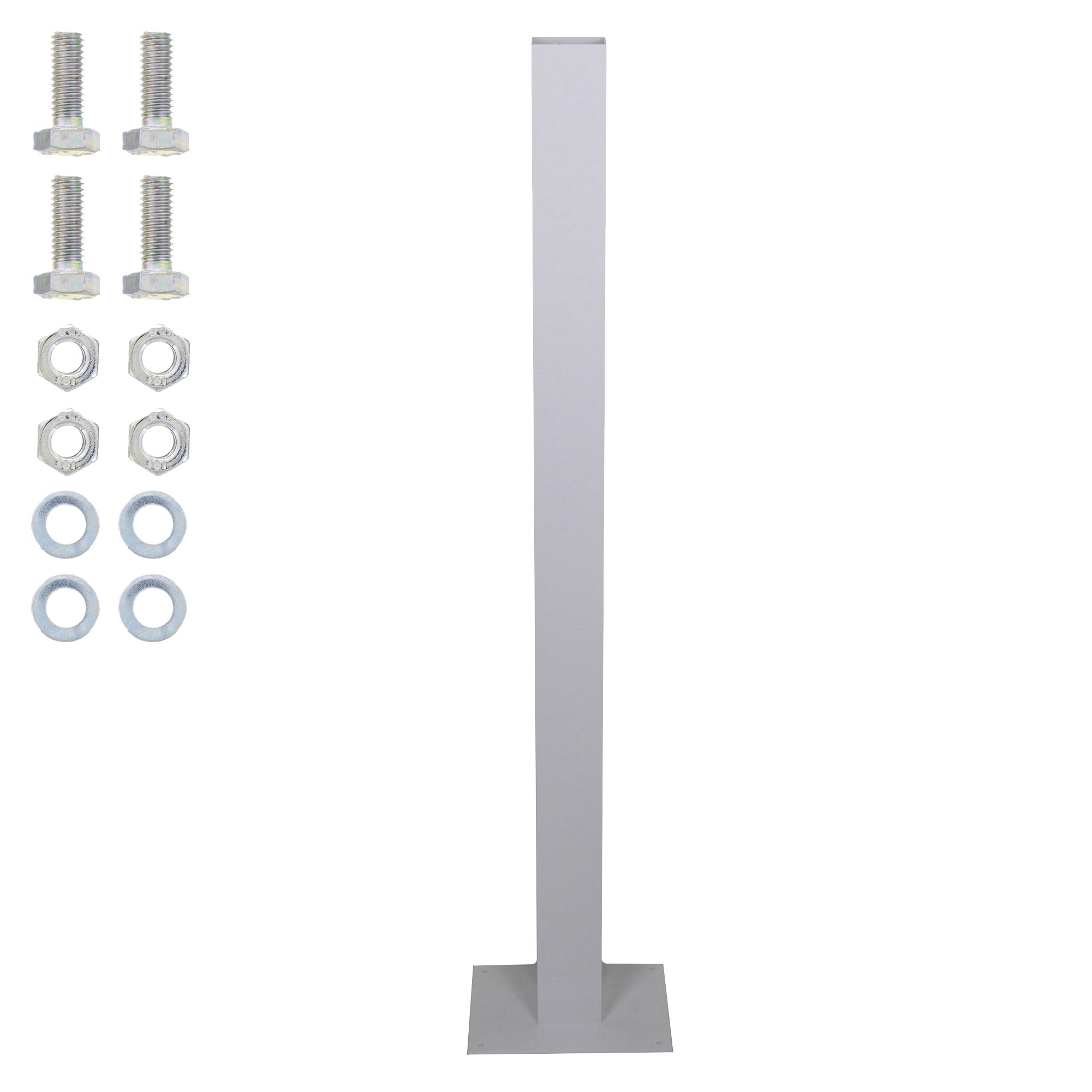 BURG-WÄCHTER, Support pour Boîte aux Lettres, en Aluminium, Europa EST 1 W, Blanc