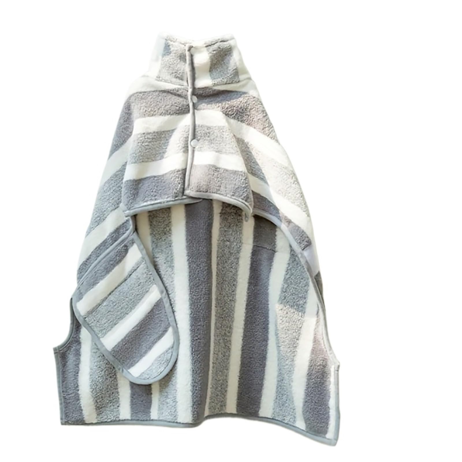 Serviette de Bain for Animaux Compagnie – Peignoir Extra Large for Chien en Polaire Corail Doux et Absorbant l'eau(Grey-M)