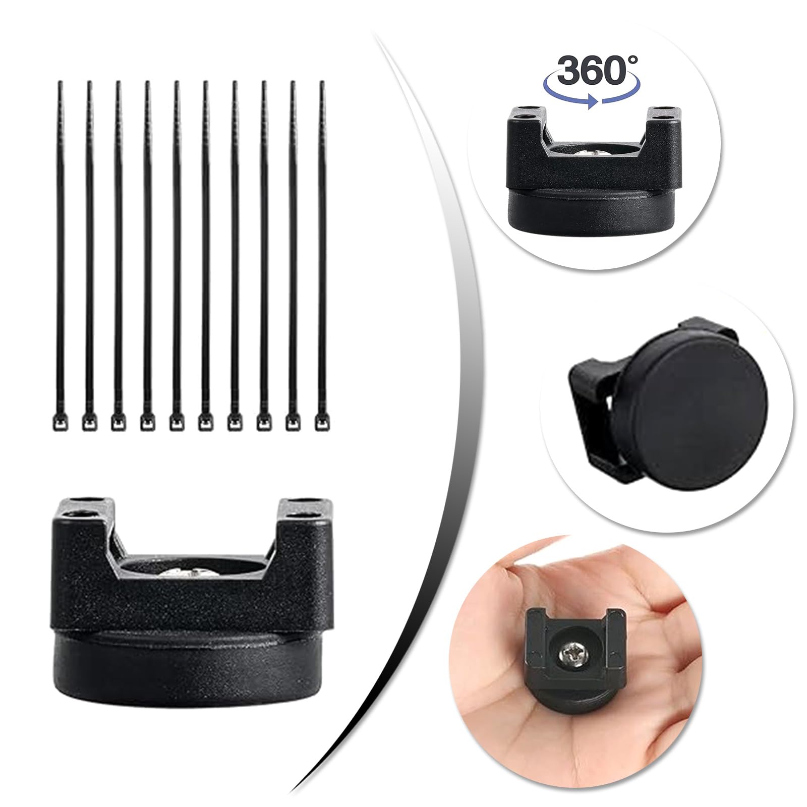 Pratico set di fissaggio per cavi industriali adesivi organizer per cavi accessori per officina domestica fascette per uso quotidiano