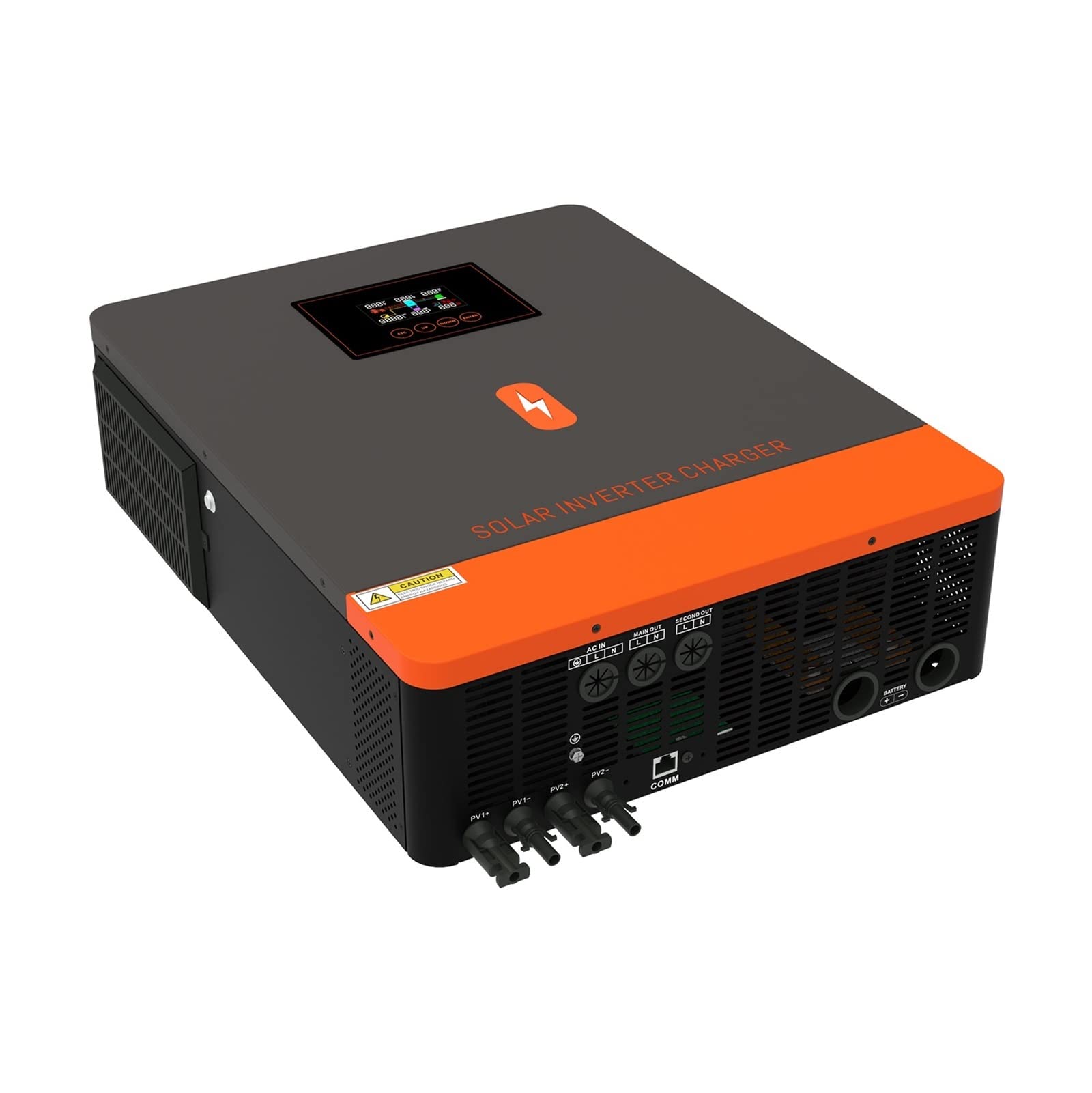 Inversor Solar híbrido en Red 10KW 8KW 6KW 48V 180A 160A 120A convertidor de conexión a Red Inversor de Onda sinusoidal Pura(6.2kw 48v,with WIFI-220-240V)