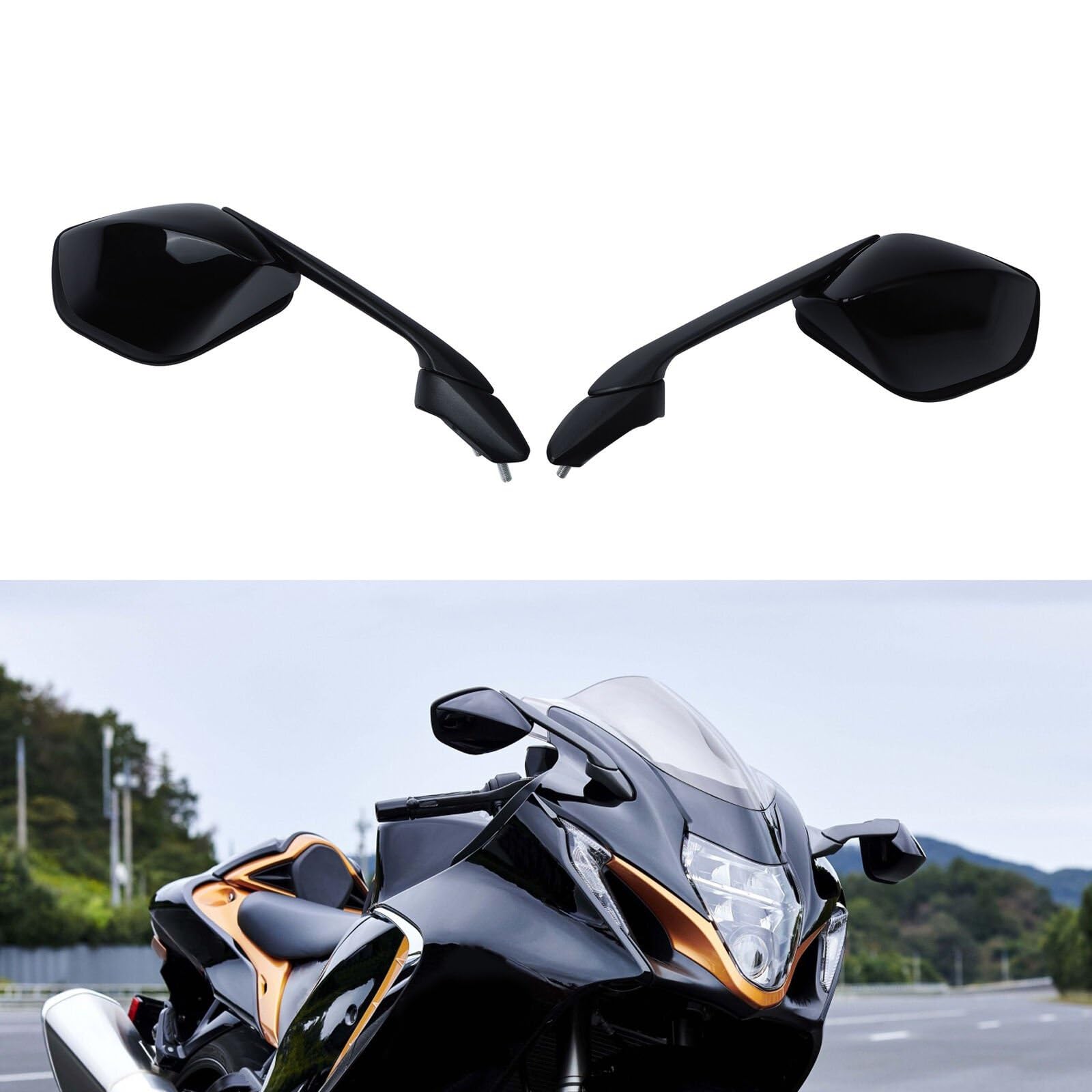 Suzuki Hayabusa Carbon Fiber Rearview Mirrors For SUZUKI GSX1300R