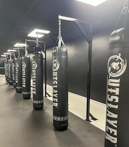 Miniatura 6 de Outslayer Muay Thai - Saco de boxeo pesado para kickboxing, 6 pies, 130 libras, fabricado en Estados Unidos, para MMA, boxeo y entrenamiento