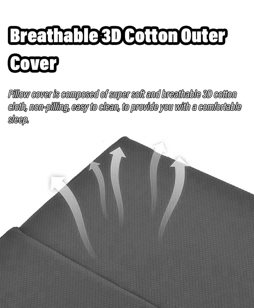 cuña antireflujo adulto Extragrande y ancho almohada de cuña, Adultos/Ancianos Espuma de memoria Almohada de cuña de cama para Dormir/ Reflujo Ácido/ GRED, Plegable Almohada triangular elevada ( Color