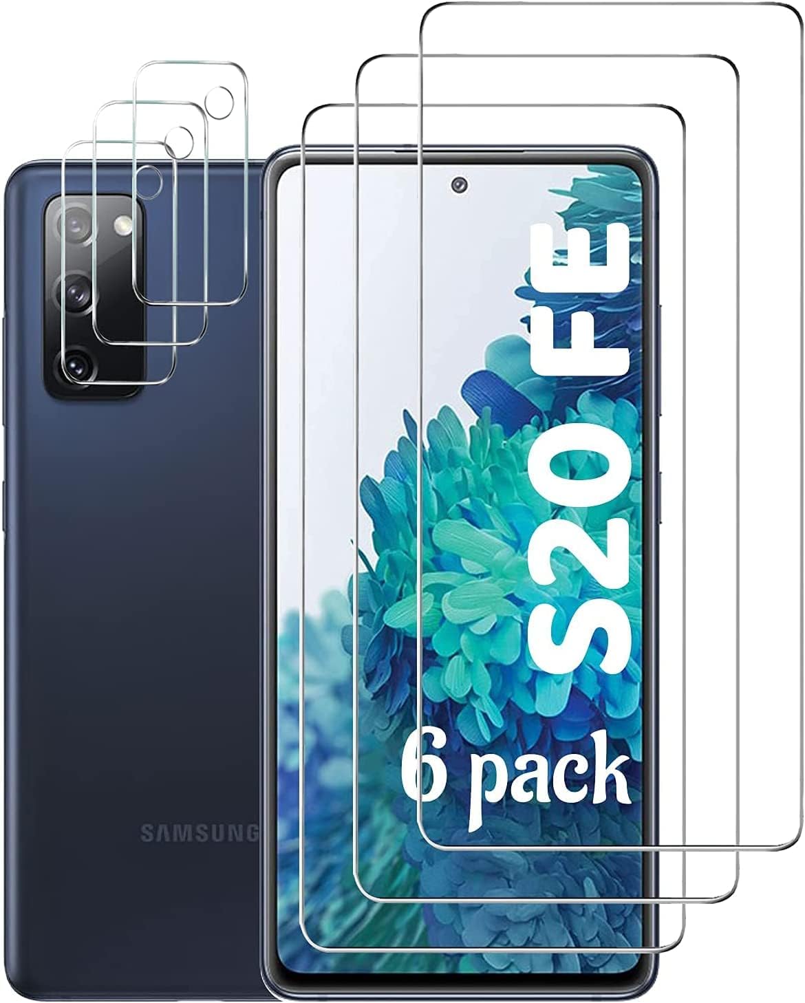 Arshek Galaxy S20 FE Screen Protector and Camera Protector, [3 Screen