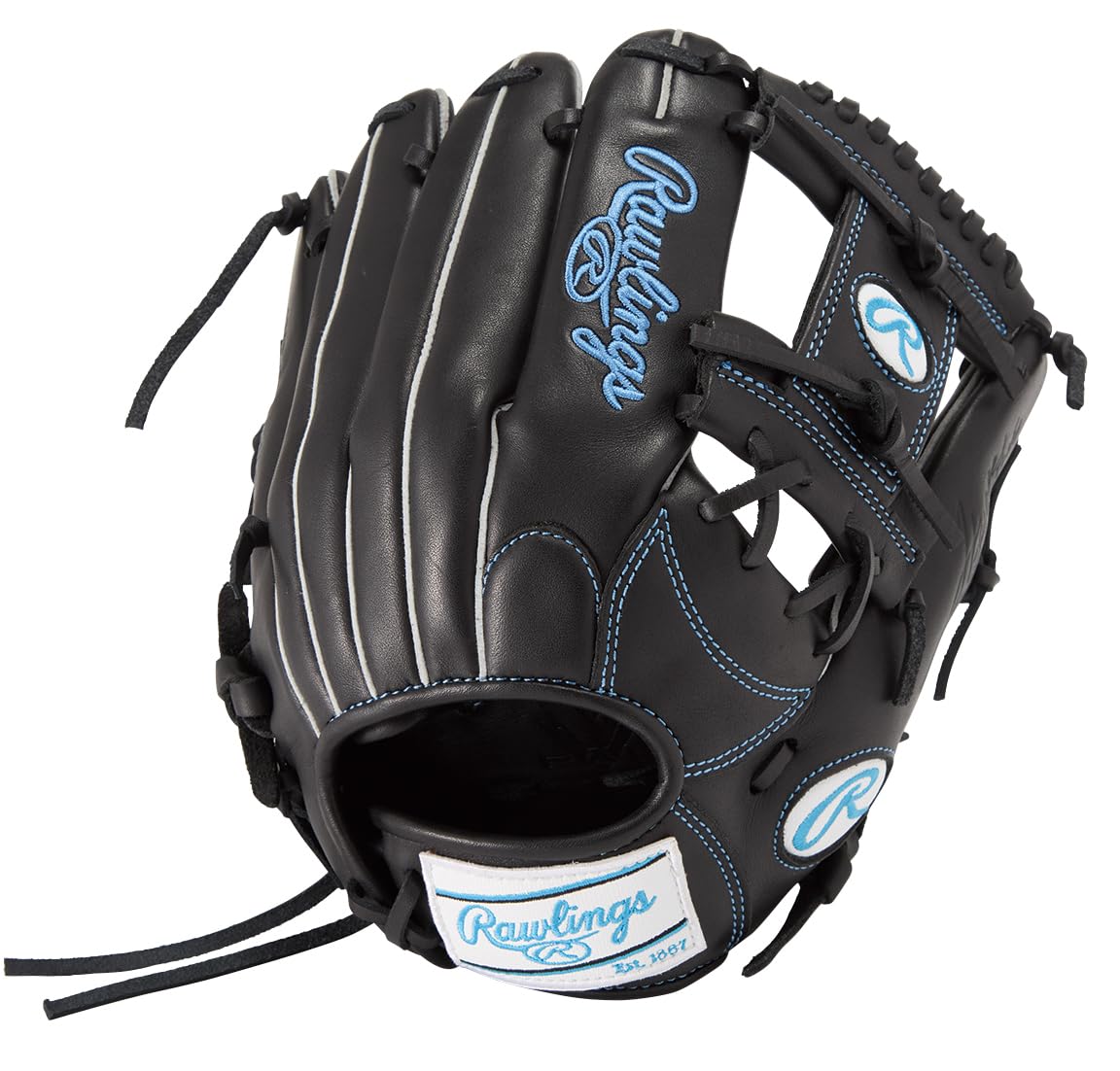 Rawlings Baseball Glove Glove Softball Women Only for Women Soft Hyper TECH R2G GS5HTR34 Black [for Infielders] Size 11.5 *Right Throwing (Left Hand Wear)