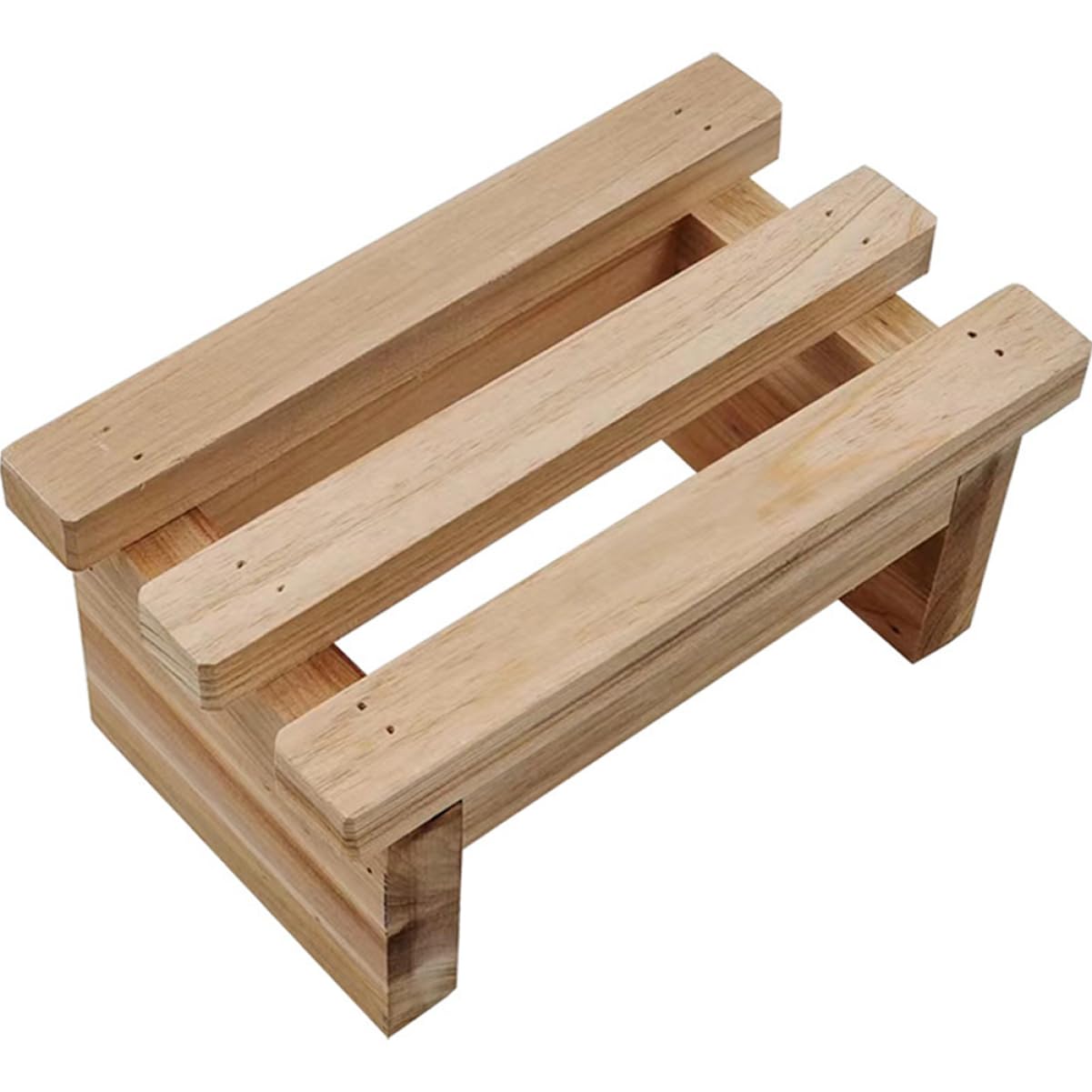 HOLIDYOYO Small Wooden Stool Step Stool for Adults Wooden Bench Helper Boys and Girls Seating