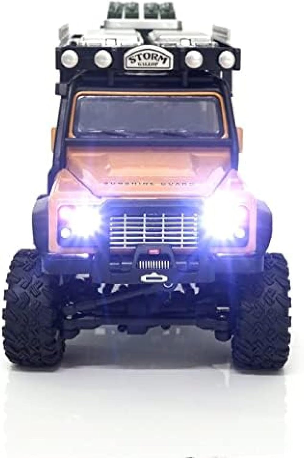 Samochód Rc 1/28 2.4g 4wd Buggy Mini Alloy Metal Wspinaczka Samochód 4x4 Model Pojazdu Terenowego Dla Dorosłych Drift Racing Truck Pilot Rc Rock Crawler Rock Toy Cars, Yellow, 2battery packs