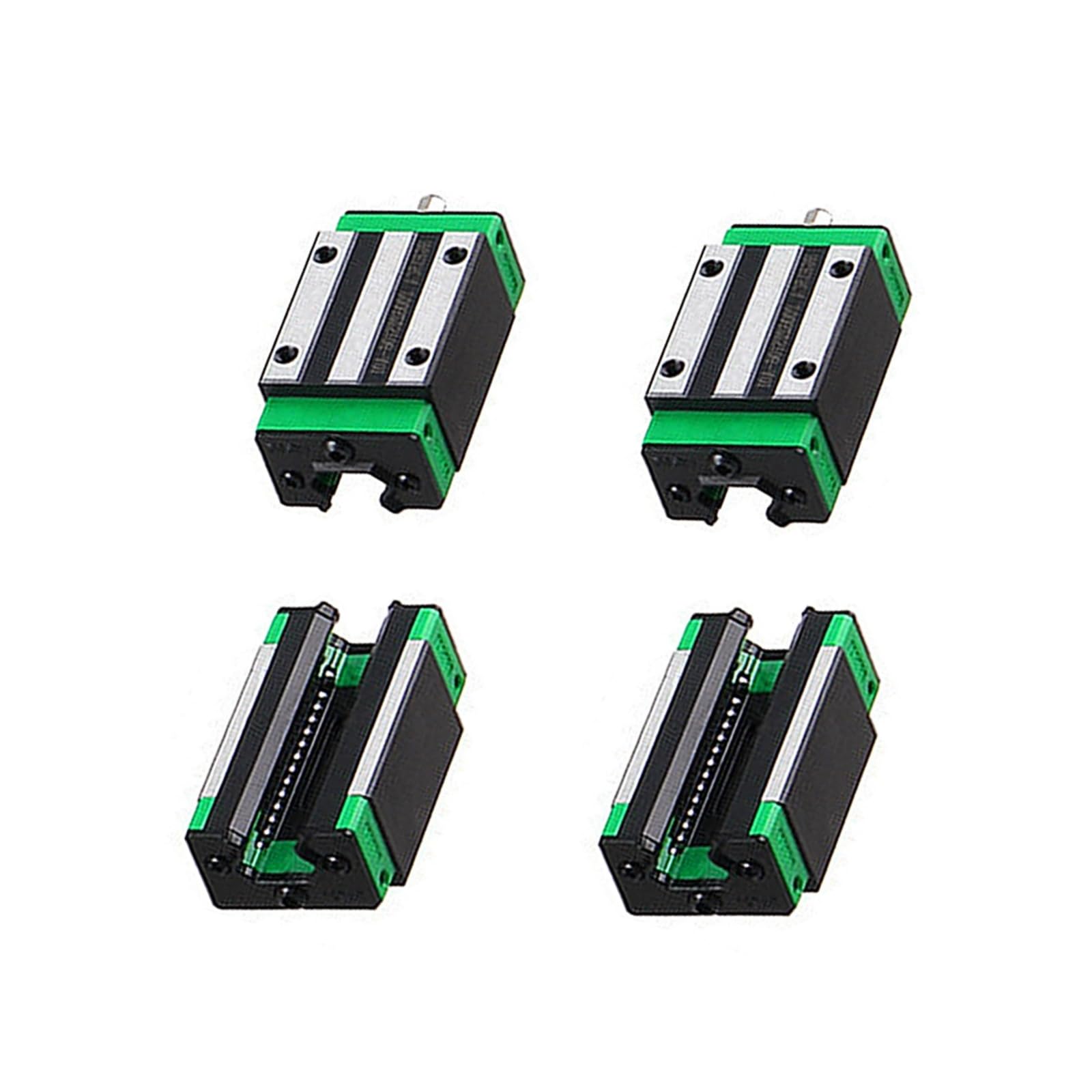 HGR20 200 mm 2 unidades de rieles lineales con 4 bloques de cojín de rodamiento HGH20CA de 20 mm para impresoras 3D DIY y máquinas fresadoras CNC