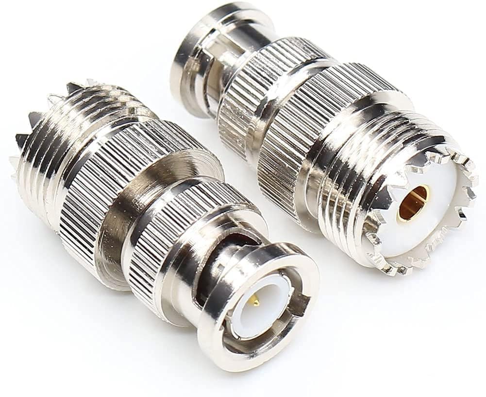 NISTECH UHF SO-239 Female to BNC Male Adapter (Pack of 2) Connector BNC to UHF Jointer Splitter - 2pcs-image-16