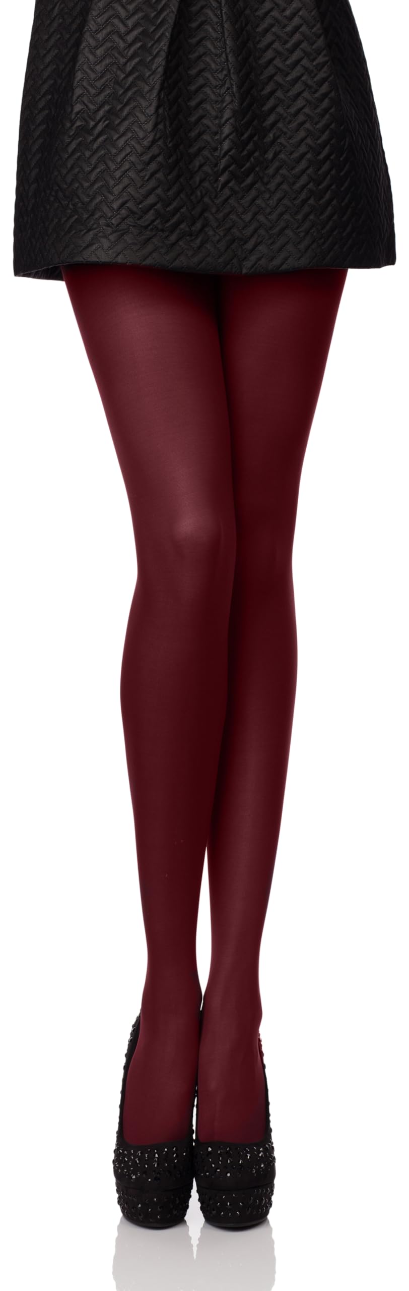 Antie Strumpfhosen Damen blickdicht 60 DEN Mikrofaser flache Naht AN-122 | Warm und deckend, sehr glatte Mikrofaser mit Lycra-Faser, ohne Höschenteil, knitterarm, viele bunte Farben, einfarbig, 60 DEN