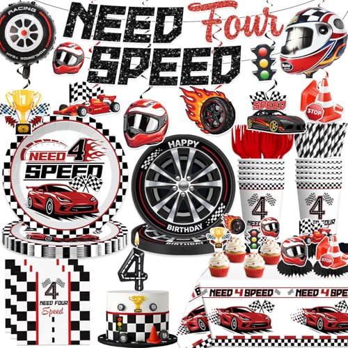 Need Four Speed Birthday Decorations Racing 4th Birthday Party Supplies